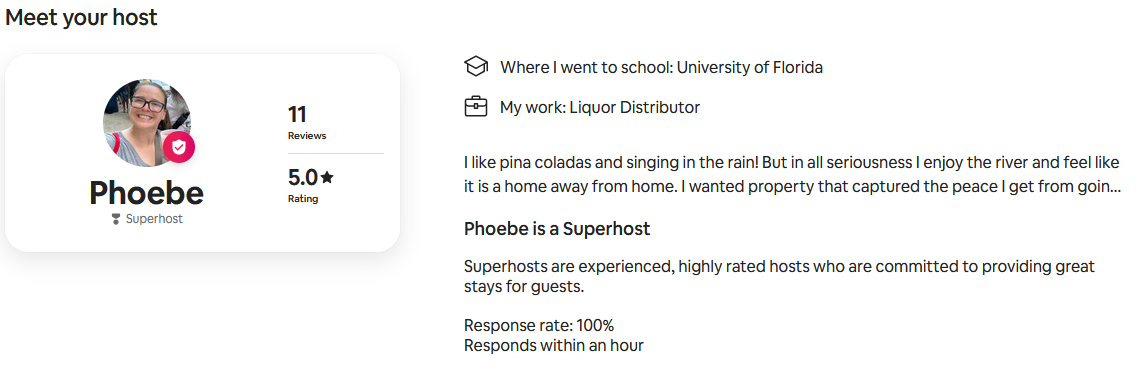 Meet Your Host - Phoebe